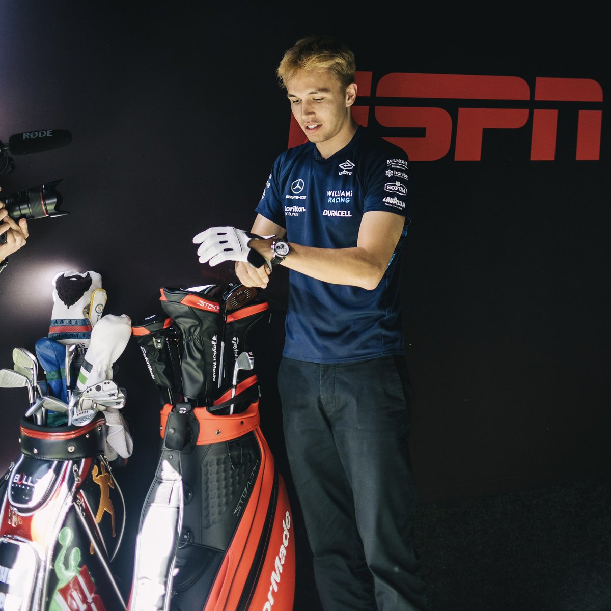 alex_albon's tweet photo. Can someone tell me why we’re playing my girlfriend’s sport in my Paddock?🤔🤷‍♂️ https://t.co/hNSeX9ALAg
