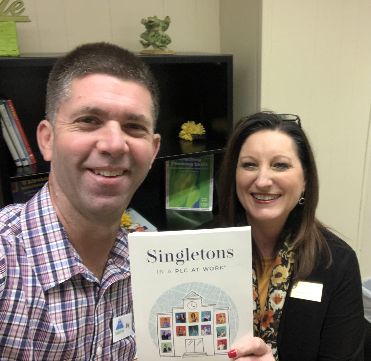I was honored to have  Assistant Supt LaDonna Spain in Arkansas ask me to sign her book! #ATPLC #PLC4AR <a href="/SolutionTree/">Solution Tree</a> <a href="/Jon_Yost/">Jon Yost</a>