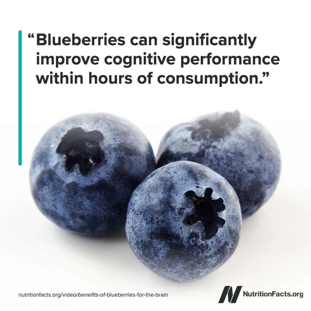 If you eat blueberries week after week, you get chronic benefits, such as reduced artery stiffness and a boost in your natural killer cells, which are one of your body’s natural first lines of defense against viral infections and cancer. bit.ly/2MemEmF