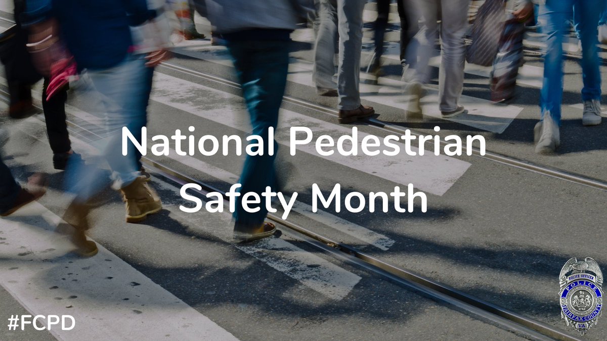 Head up, phone down while walking. Pay attention. It could save your life! #FCPD #NationalPedestrianSafetyMonth #TakeAMoment