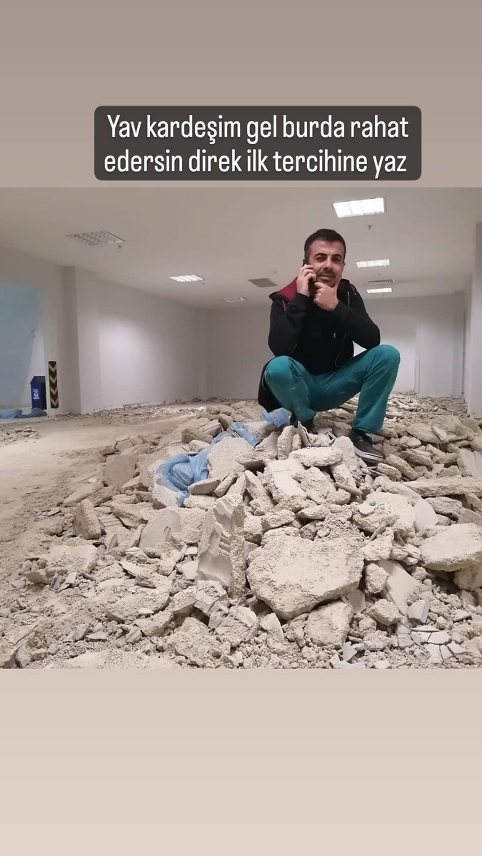 Tercih için aradıkları sırada ben