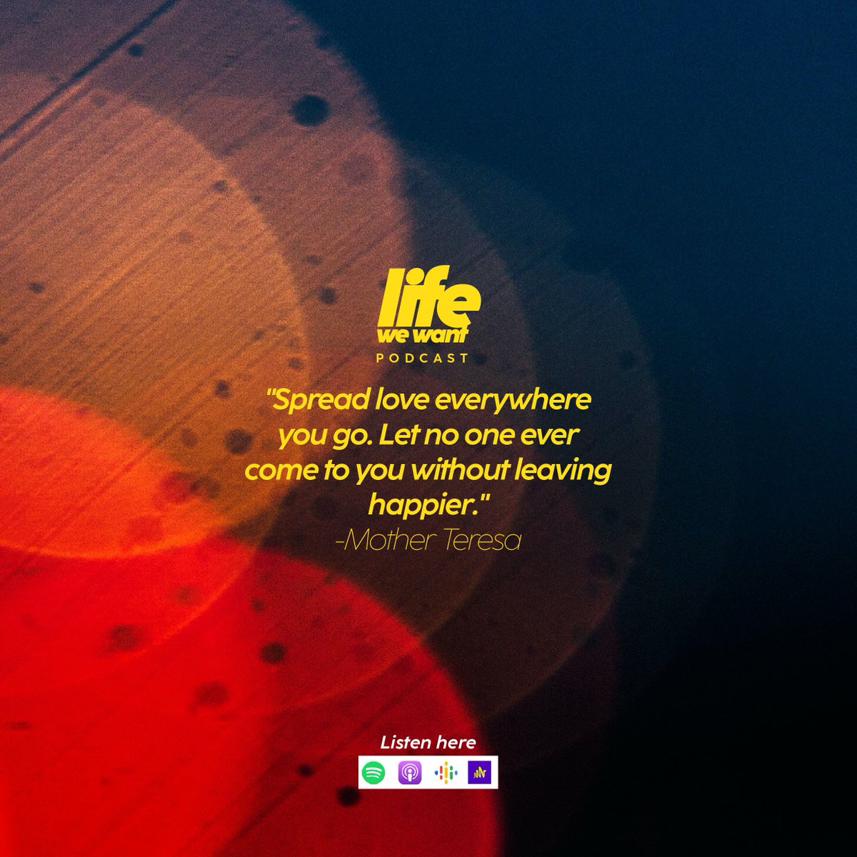 Lifewewant01's tweet photo. Because it's the life we want.

#love
#podcast
#lifequotes https://t.co/FfUQWQMmsi