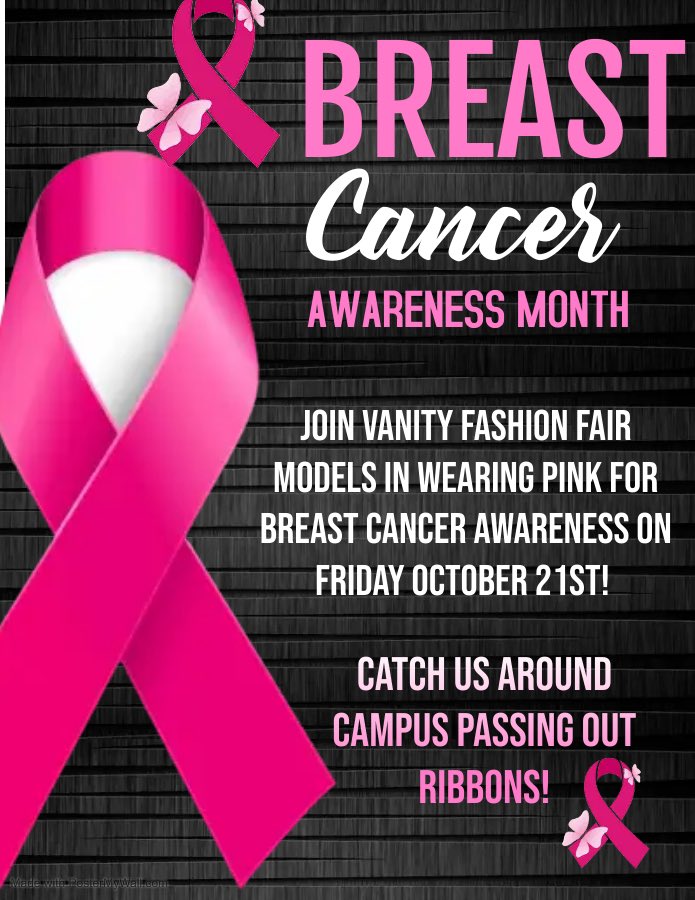 VFFM_SIUC_'s tweet photo. Join Vanity In Wearing PINK Tomorrow For Breast Cancer Awareness Month! https://t.co/DNvQ0U4gE5
