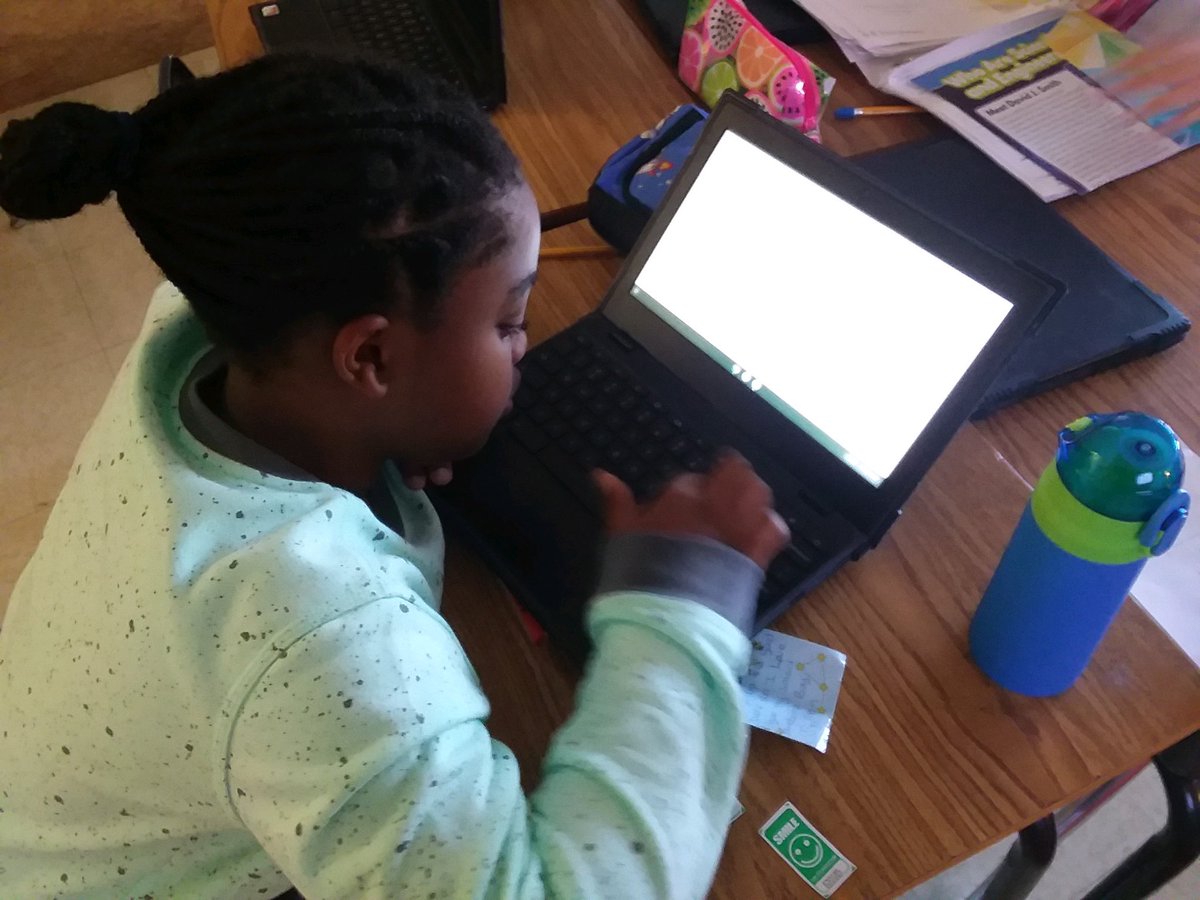 ManessJosephine's tweet photo. Mr. Noles, 3rd grade teacher, knows what it means to teach into the students, not just a curriculum. Taking Flyleaf and making it his own, targeted, and standard driven. Students respond to their Flyleaf book using Google slides!  @SusanRodgersS4 @jttopp  @AGHoulihan @SardisESNC https://t.co/vjS8TBB2gG