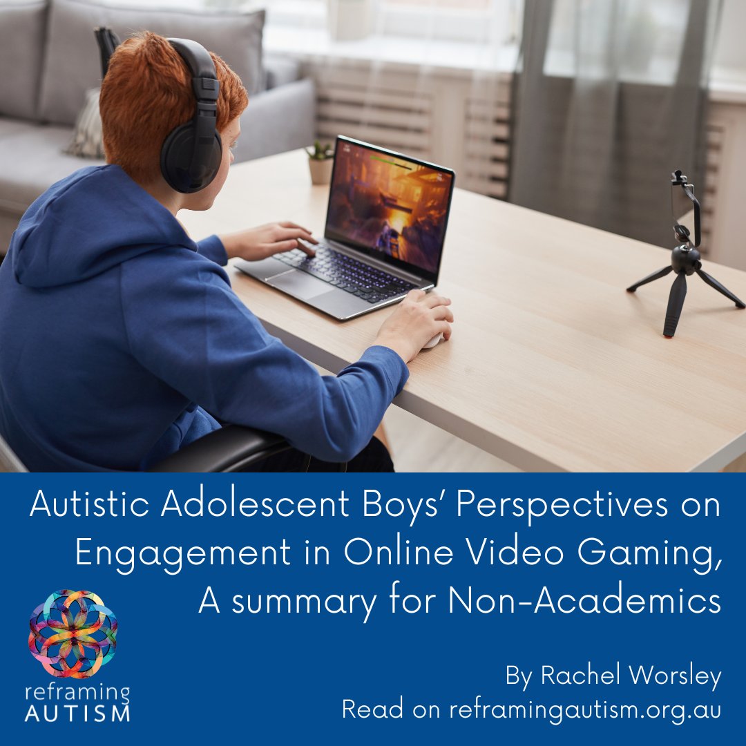 ReframingAutism's tweet photo. There has been much debate over the benefits of online gaming for Autistic youth, but there has been little focus on Autistic perspectives. In this research, researchers explore the benefits of playing – from the boys' own Autistic perspective: https://t.co/z0XJXHRENj https://t.co/s5XMVyC2rO