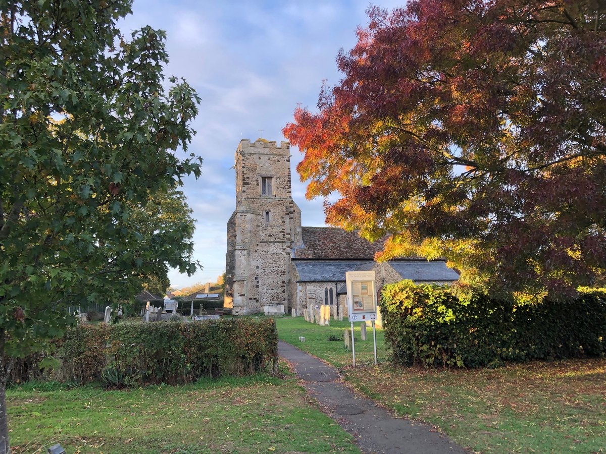 One of the churches I have been privileged to serve in for 16 years. St James, Little Paxton in late afternoon sunshine after a very wet day and a funeral with 200 people somehow packed inside.