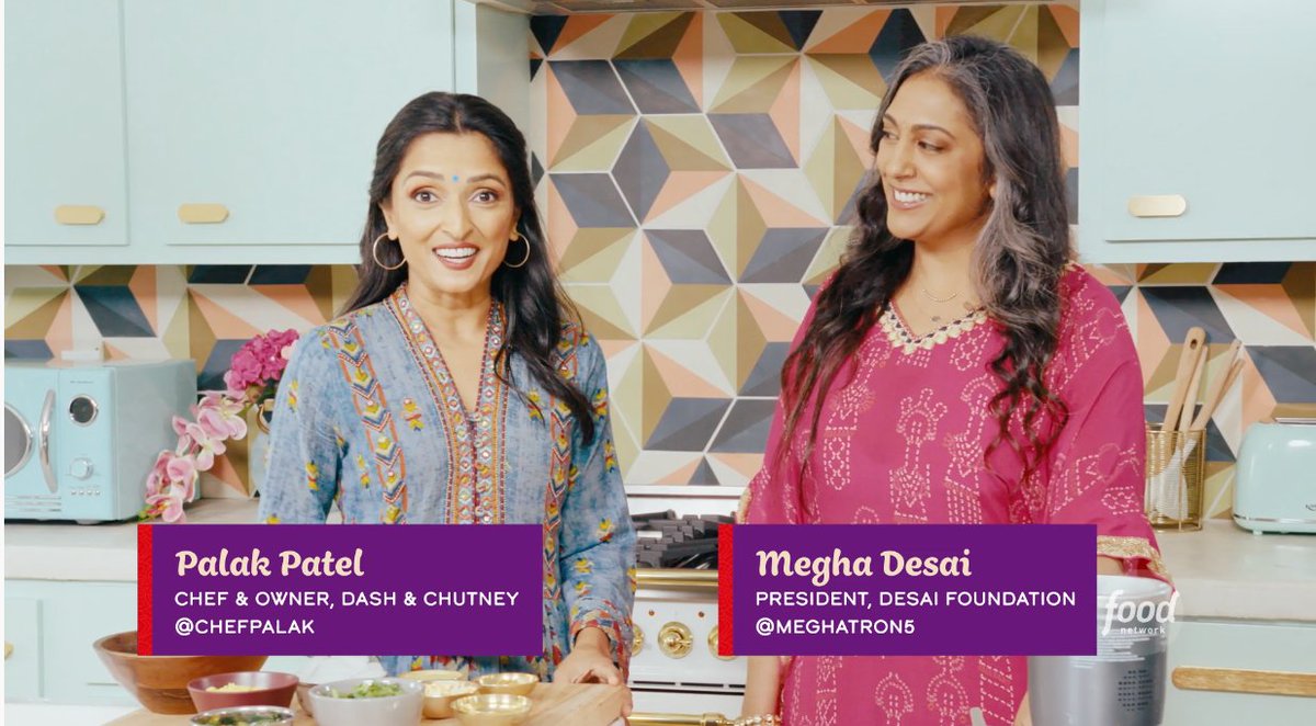 Meghatron5's tweet photo. Guys! All of the episodes are out! Check out the incredible @chefpalak with me, @drsanjaygupta, @GayatriBahl, @PriaVanda and more cooking up yummy food for #Diwali on the @FoodNetwork https://t.co/VB6EQ4bNXn https://t.co/RnuloTd5o3