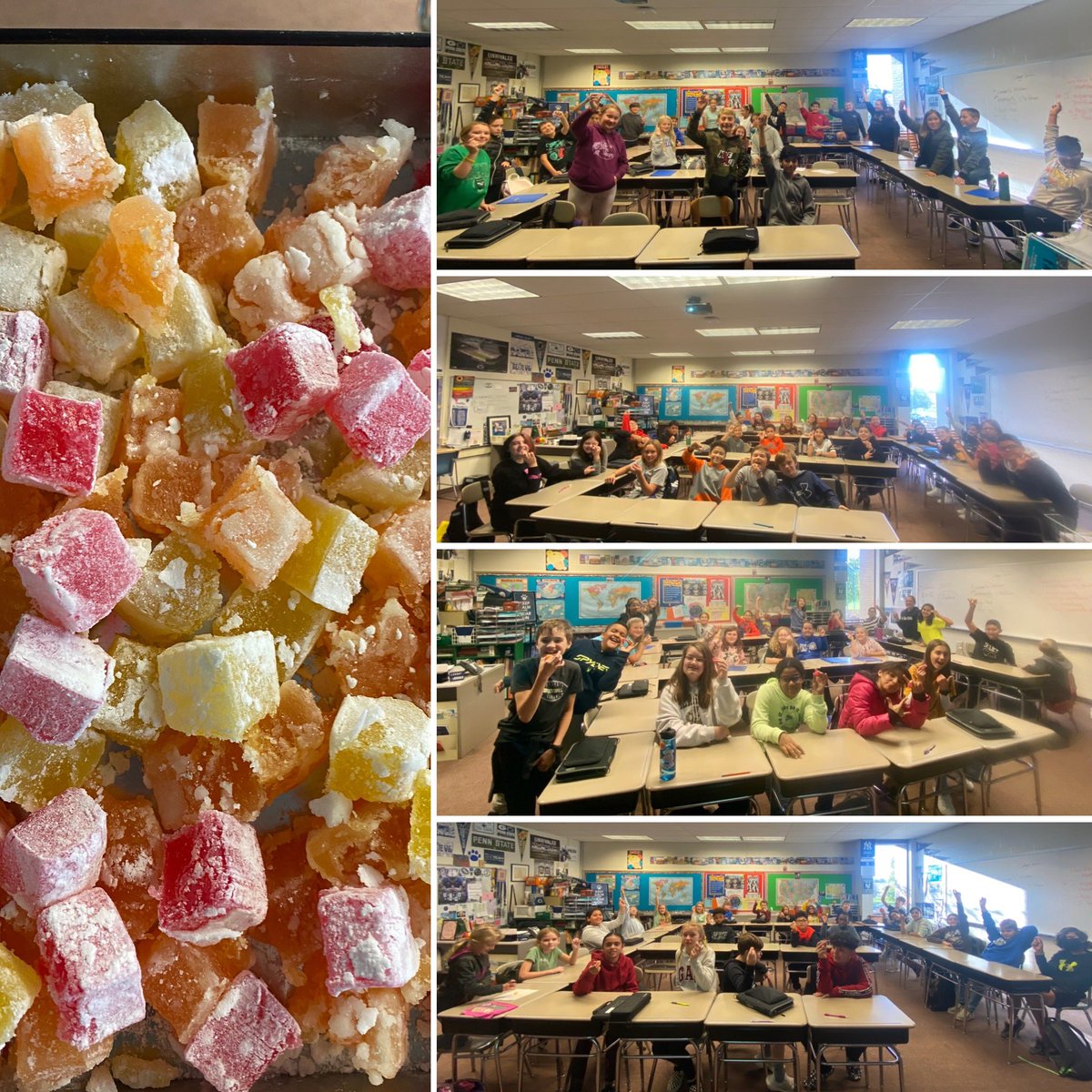 Surprised <a href="/TeamForgeCCMS/">TeamForge</a> this week by #ForgingConnections to our read aloud “Towers Falling”! We enjoyed trying some Turkish Delight candies like the characters in the book. Thank you to <a href="/jewell_p_rhodes/">Dr. Jewell Parker Rhodes</a> for an amazing book that teaches about 9/11,  identity, and what unites us.