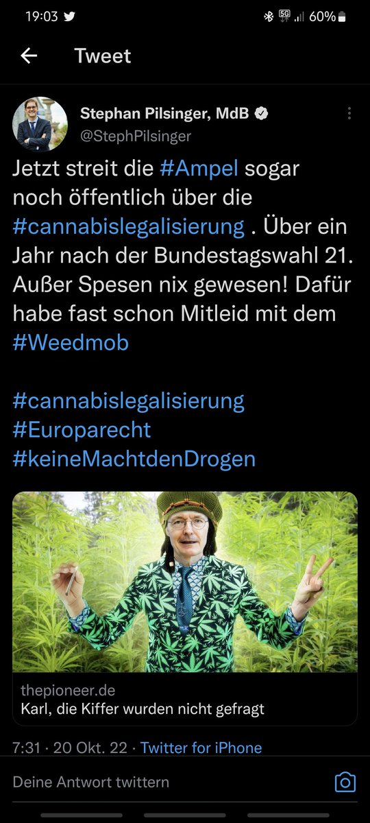 multitalentfrey's tweet photo. Eine Auszeichnung, wenn die Opposition meint, sich über den #Weedmob lustig machen zu müssen. Habt ihr echt keine sachlichen Argumente #CDU/#CSU?
🥦
#Cannabis 
#EntkriminalisierungSofort 
#Legalisierung https://t.co/MidvRgKAK1