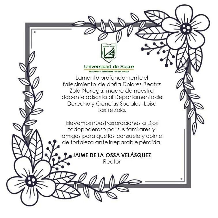 Unisucre's tweet photo. #QEPD #UnisucreContigo https://t.co/Is8UzlU6Mi
