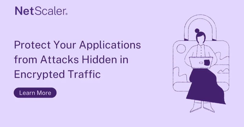 citrix's tweet photo. Google reveals that up to 90% of internet traffic is now encrypted, which makes threats more difficult to detect. 😨

Learn how Netscaler SSL tools can help remove blind spots, improve the performance + scale of your traffic inspection, and more. #CybersecurityMonth