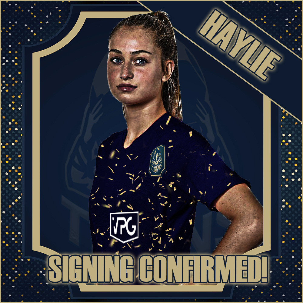 Returning for another season with the Titans is attacking midfielder <a href="/HayIieG/">Haylie</a> 

Impressive eye for a defence splitting pass and great at the press!