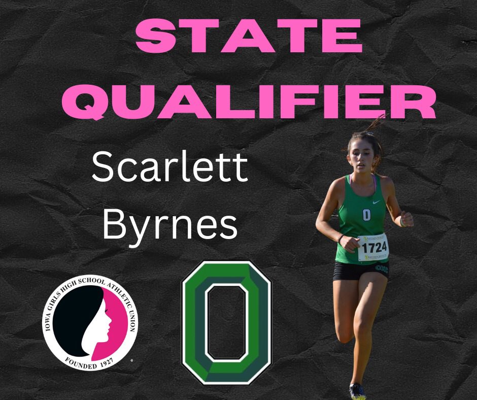 STATE QUALIFIERS! Congrats to Katelyn and Scarlett for qualifying for the State Meet! We are all very proud of you! @OsageAthletics @MrsSchwamman @IGHSAU @zach_martin95 @EJsportsKristi