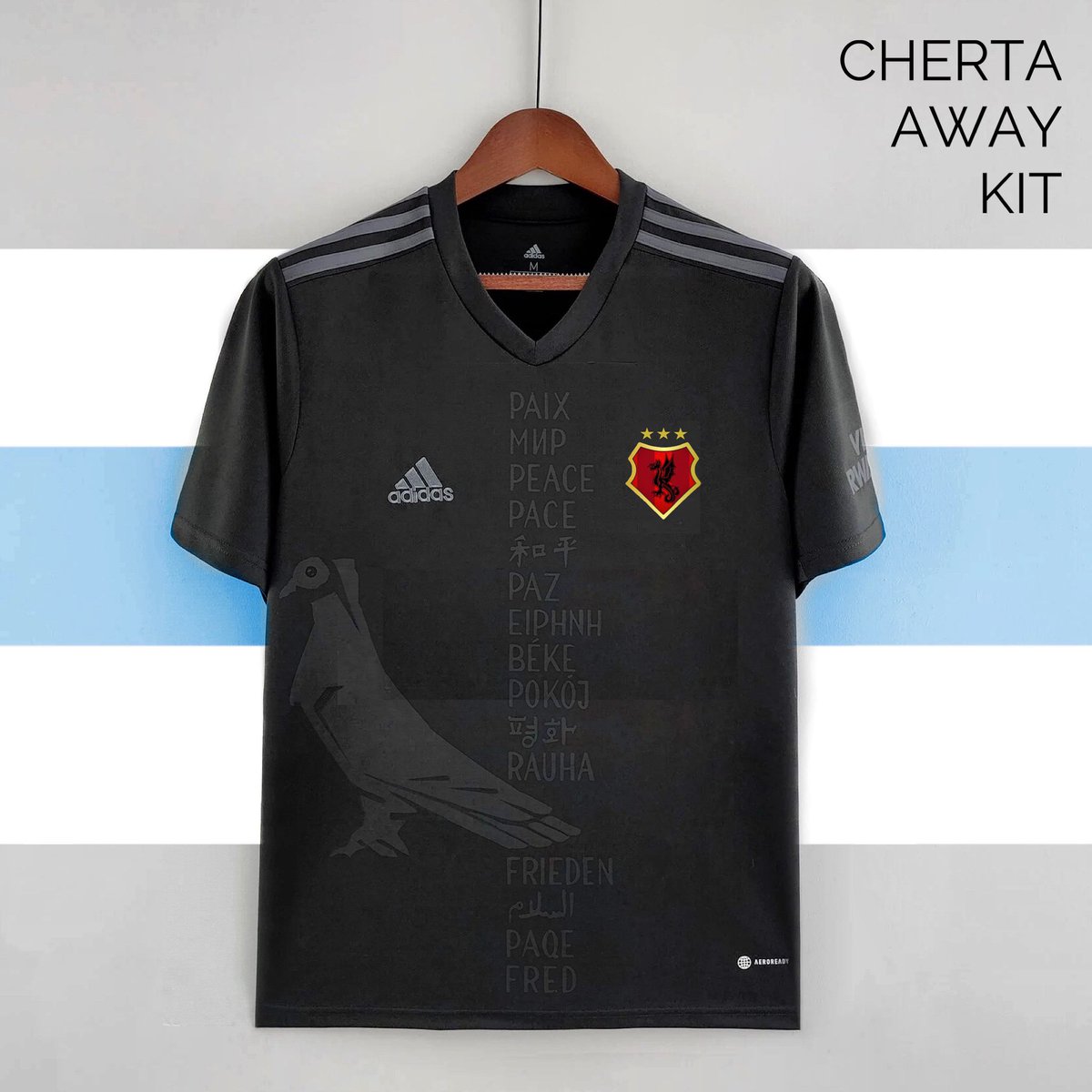 FCCherta's tweet photo. Save Earth to Save Life. Cherta Home and Away kit is available now #adidas #adidasfootball #topeleven #cherta #нетвойне 🕊🌏 https://t.co/zoaD8sPBCn