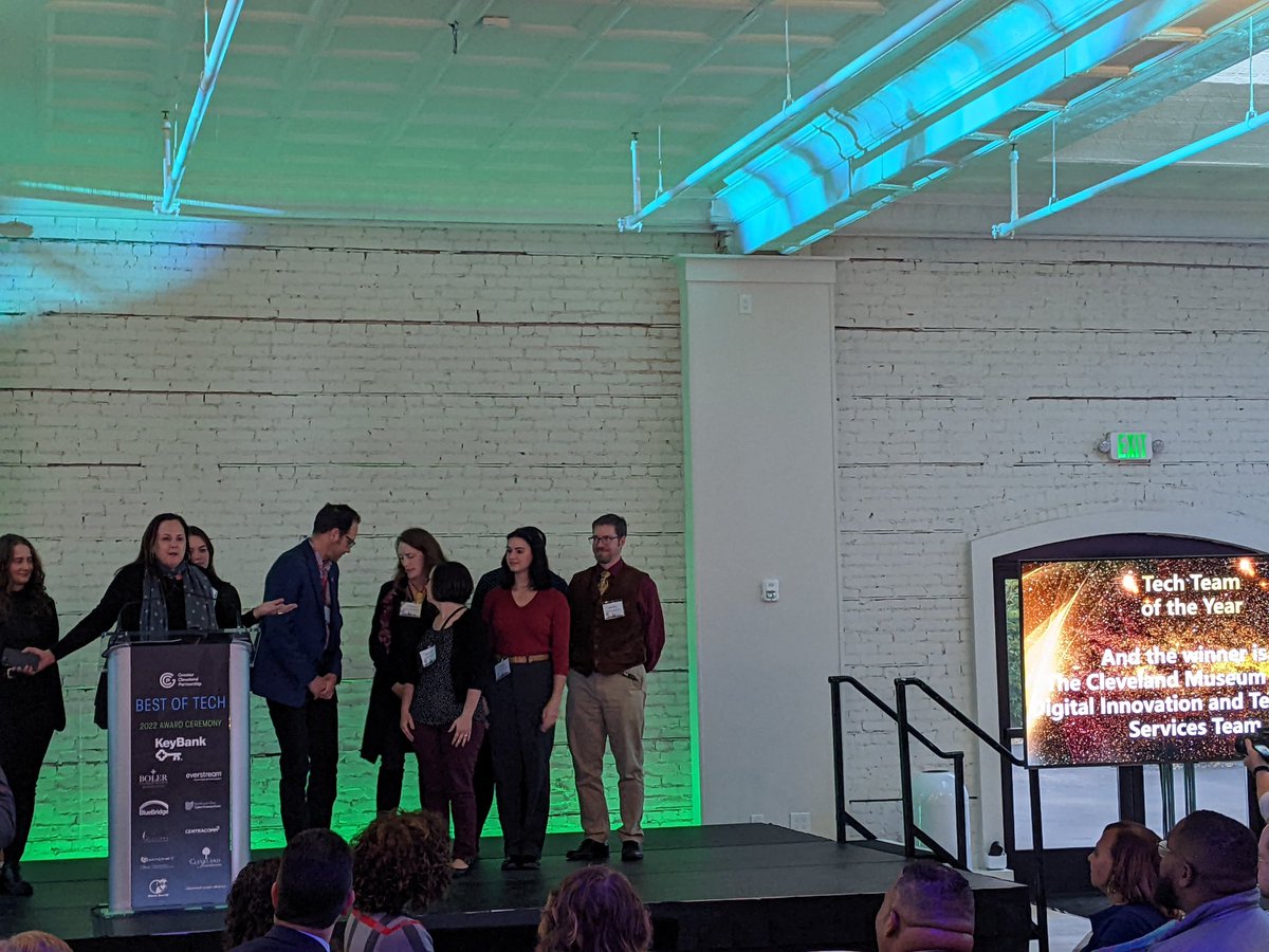 Brad_Nellis's tweet image. Congratulations to @janecalexander and @ClevelandArt - Tech Team of the Year at the #BestOfTech Awards!   @GCPartnership