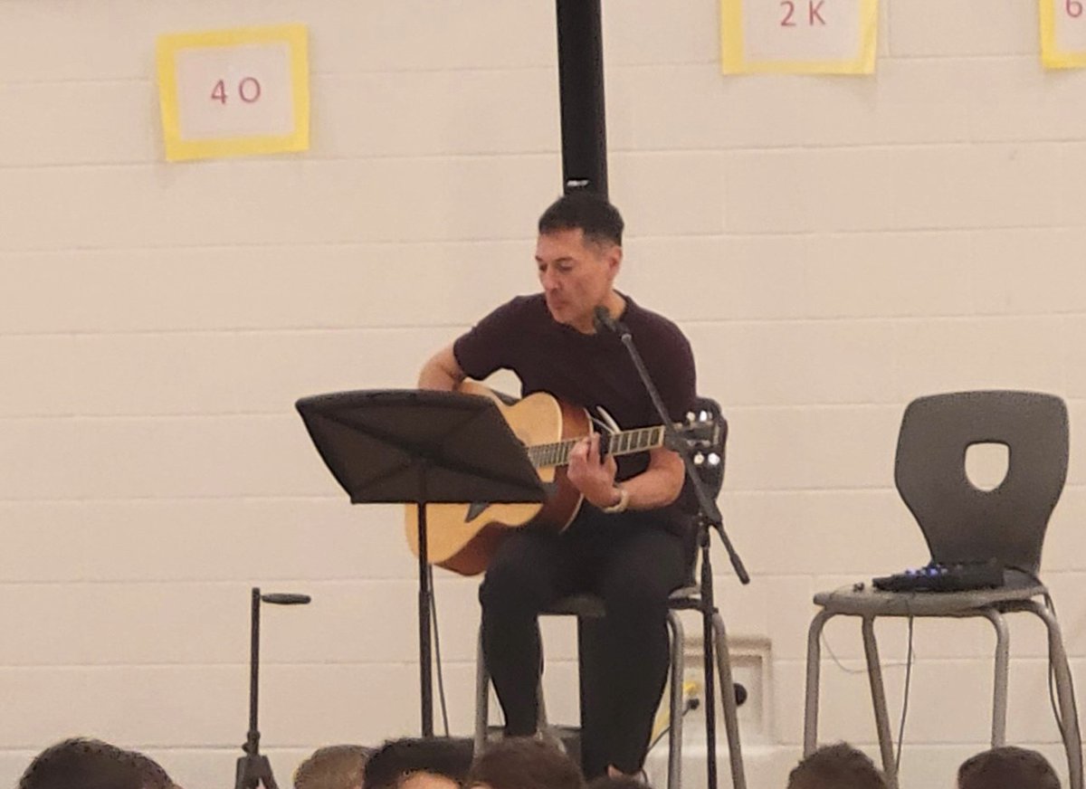 GuardianASchool's tweet photo. Mr. Paolozzi leading Hymn Sing today https://t.co/PiTvIjF8Tn