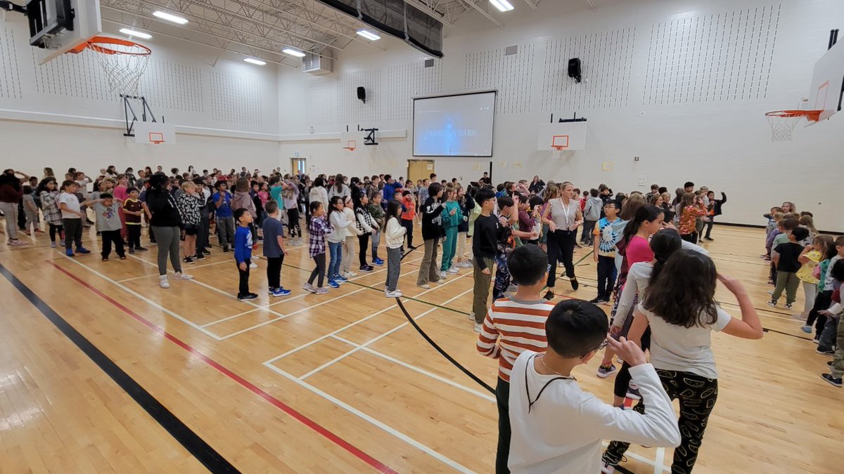 Mr. Paolozzi leading Hymn Sing today