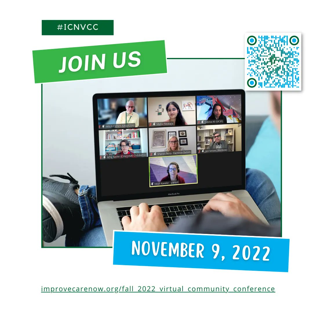 ImproveCareNow's tweet photo. Join us for a free, virtual event on November 9. Visit https://t.co/NIdgv1toTt for event details, agenda & to RSVP ๐ ๐ #ICNVCC #Virtual #CommunityConference https://t.co/2r0DJZZgxG