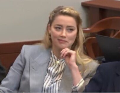 When the mask slips… Amber Heard during Rotterborn’s closing argument, cause ya know, she’s the “victim”. And… Amber Heard during Camille’s closing argument, where Camille is describing how Johnny suffered. #AmberHeardIsALiar #JohnnyDeppWon