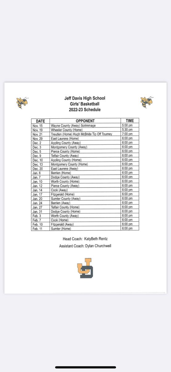 Jeff Davis Women’s Basketball tweet media