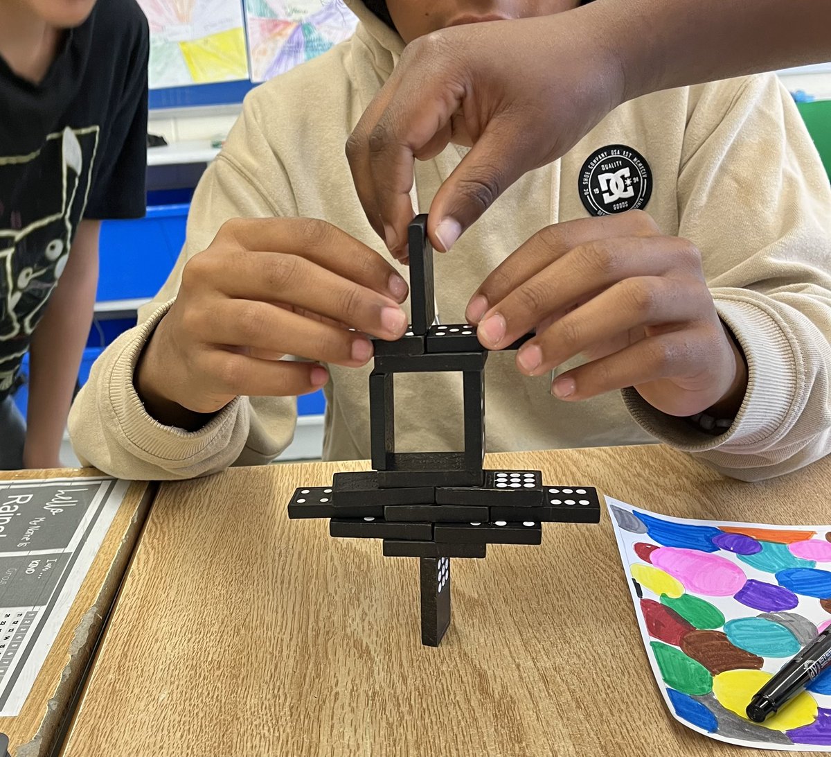 bethcopeland's tweet photo. Can you complete the seemingly impossible domino tower and bridge? Students worked together to tackle these structures to start off our structures and mechanisms unit.
•
•
•
@MACEaglesLondon https://t.co/Pi7ja42xqm
