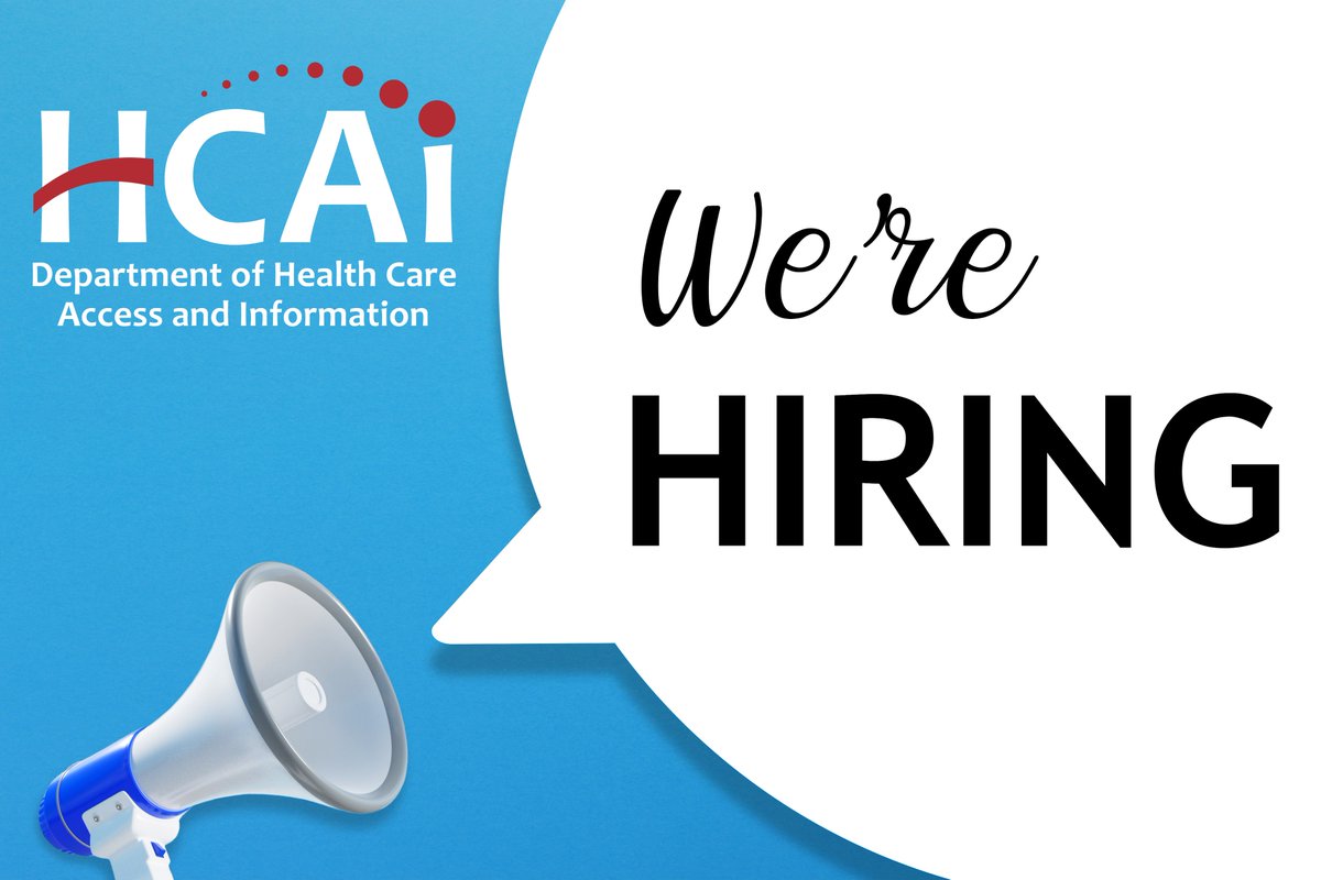 #HCAI is hiring for an Assistant Deputy Director for the Office of Health Care Affordability. The position serves as primary legal advisor and oversees the Health Systems Compliance Branch. Pay range: $13,999 - $16,379 per month. bit.ly/3DdnThk #CAStateJobs #Careers