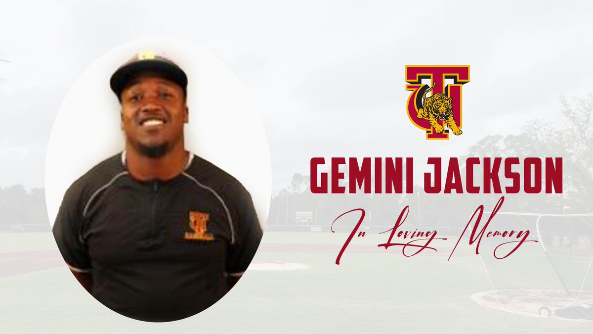 Skegeebaseball's tweet photo. Tuskegee University is deeply saddened to learn of the death this morning of former baseball player Gemini Jackson, of Atlanta, Georgia. https://t.co/u0WP8HMz0D