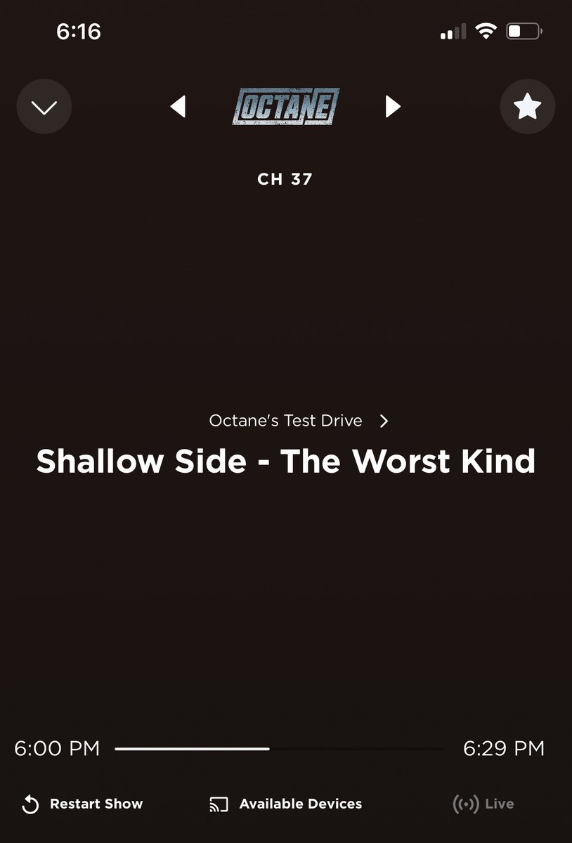 DomAudioAssault's tweet photo. Really digging this new ⁦@shallowsideband⁩  tune! ⁦@josemangin⁩ ⁦@SXMOctane⁩ #TestDrive https://t.co/lis6WKeo5L