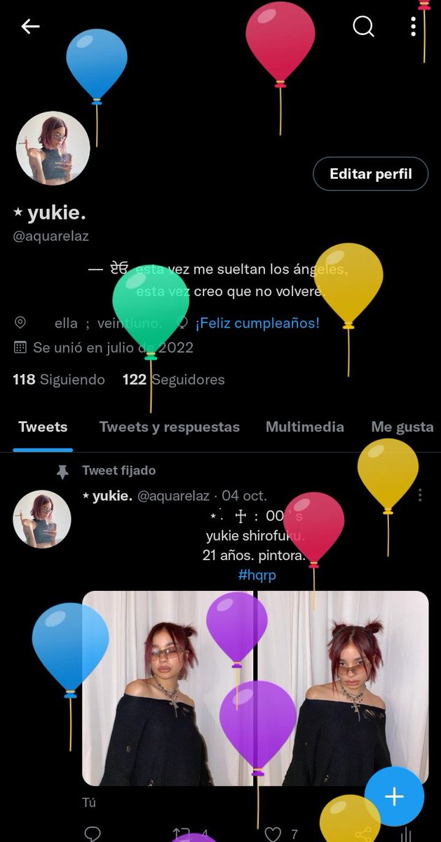 ME HABÍA OLVIDADO QUE ME PONÍAN GLOBITOS.