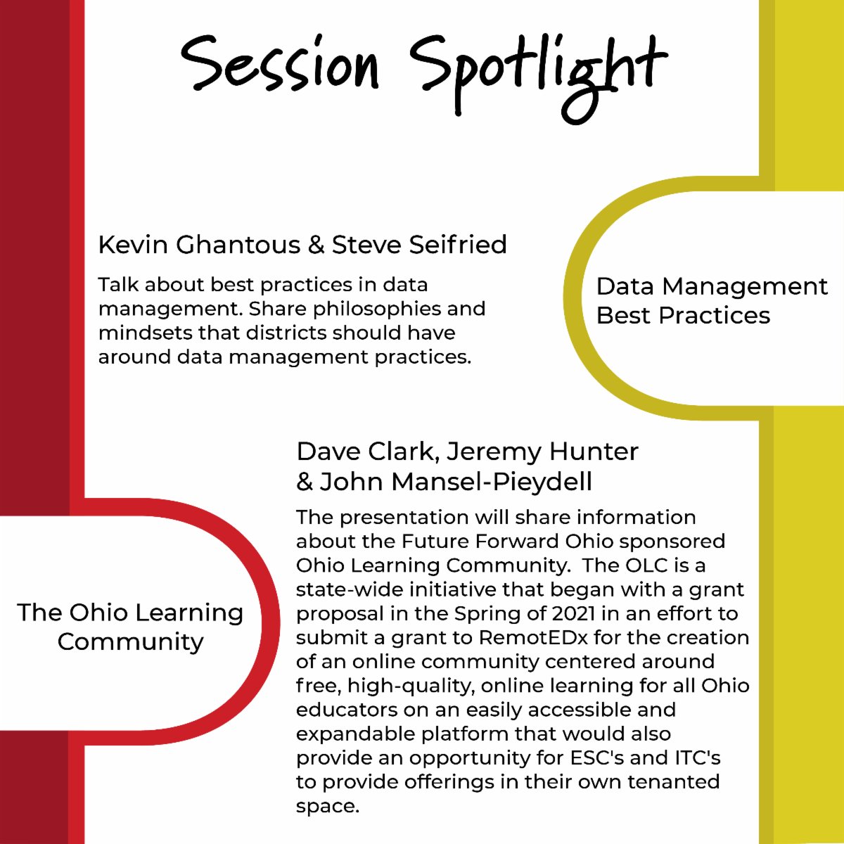 Session Spotlight! Register to attend the sessions being offered at the Learn21 Ohio CoSN/ISTE Conference!
bit.ly/L21Conf
#OhioCoSN #L21Conf