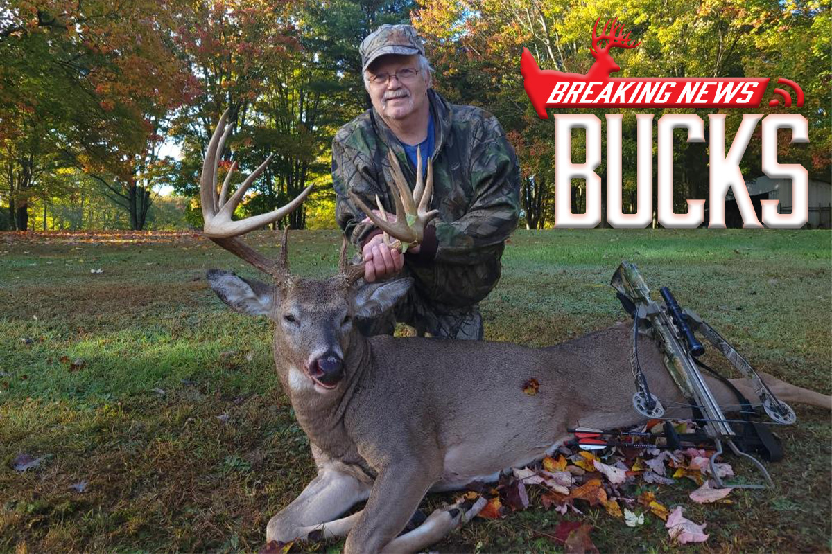 David Putt had a massive non-typical show up on his trail cameras a week before archery season opened, and one hunt was all it took for him to bag the trophy whitetail from the ground. Here's his story via North American Whitetail: bddy.me/3TBUKBL #hunting #Pennsylvania