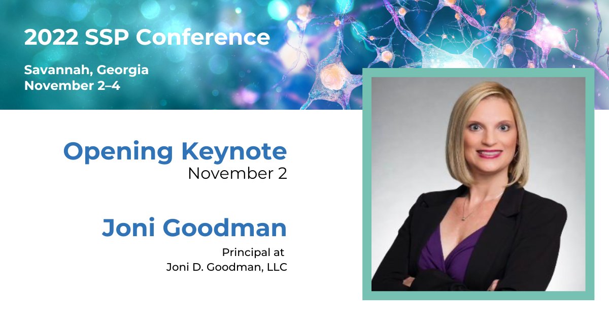 SensoryPros's tweet image. Claim your spot to build trust and become a better leader! 2022 SSP Conference opening keynote Joni Goodman is leading her professional development workshop on Thursday, Nov. 3 and Friday, Nov. 4. Space is limited so secure your spot! #sensory2022 sensorysociety.org/meetings/2022C…