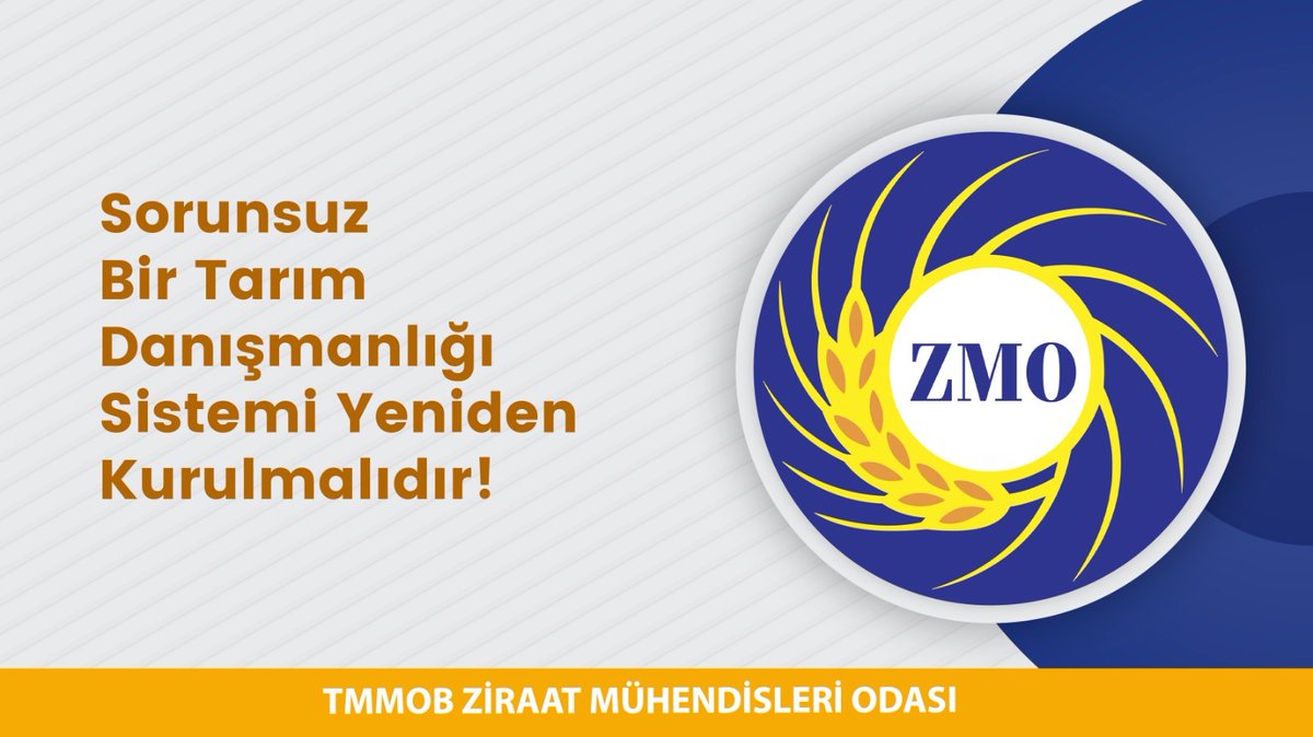 #ZMOTarımDanısmanlarınınYanında
#çözümistiyoruz
#TarımDanısmanlarıCaresiz
#atamahaktır
<a href="/TMMOBZMO/">TMMOB Ziraat Mühendisleri Odası</a> <a href="/TMMOB1954/">TMMOB</a> @tarderorg <a href="/TCTarim/">T.C. Tarım ve Orman Bakanlığı</a>