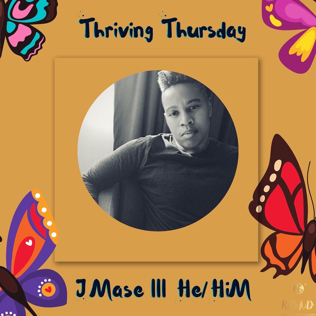 ROADforUnity's tweet photo. #ThrivingThursday- The roads are rocky, the journey tricky, but Black Trans and queer people continues to persevere. Please meet J Mase III- A Black/Trans/queer poet & educator.
Follow @JMaseIII
Info provided by: https://t.co/1oLH8D3ypa
#ROAD4US
#BlackTransLivesMatter https://t.co/HKPfGHTUTH