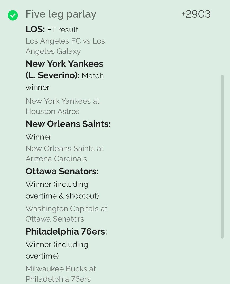 sbk_us's tweet photo. Happy Sports Equinox!
Did you know?
A $50 bet on this parlay gets you $246 more on SBK than other sportsbooks🔥 
For the same bet!🤯

That gets you 2 tickets to 🏀76ers, 🏈Saints &amp; 🏒Senators &amp; $41 for drinks 😮
#SportsEquinox @capjack2000 @PlusEVAnalytics @OddsJam @darrenrovell https://t.co/OJFNpvySpS