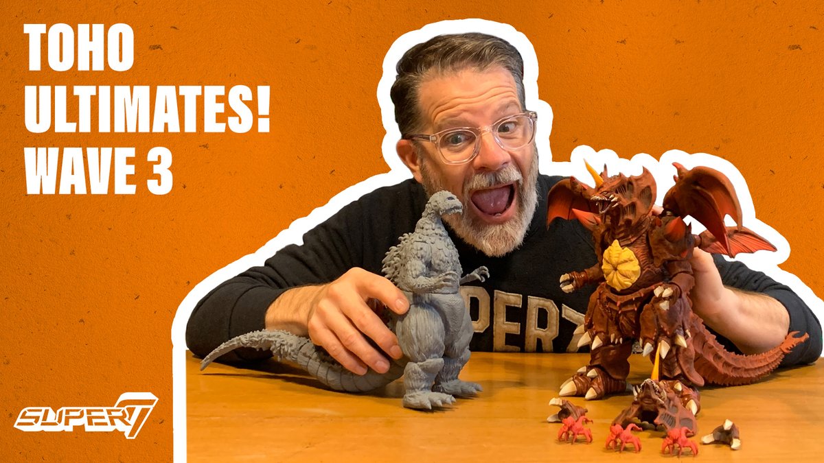 Brian Flynn of Super7 introduces you to the made-to-order Toho ULTIMATES! Wave 3 featuring the epic battle between 1200°C Godzilla and Destoroyah! Watch it on our YouTube: youtu.be/C89Il-wqq_c