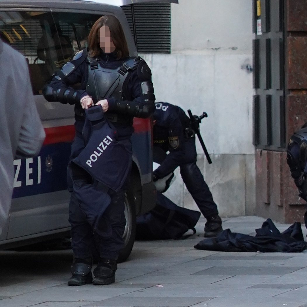 Esterreicherr's tweet photo. Polizistin mit Turtle am Stephansplatz. 🐢
Grund war die #w2010 Demo in der Wiener Innenstadt.
#wien #PoliceOfficer https://t.co/1MkxdiBY5P