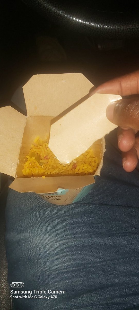 Magthedj's tweet photo. So @NandosSA #merlrose gave me a rice without a spoon again 🤔 https://t.co/qpL8mO3CXZ