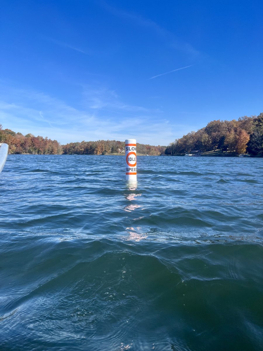 Two new - SLOW IDLE SPEED - buoys are placed at Lake Carnico. Friendly reminder that the no wake / idle speed only regulation applies to the entire lake.