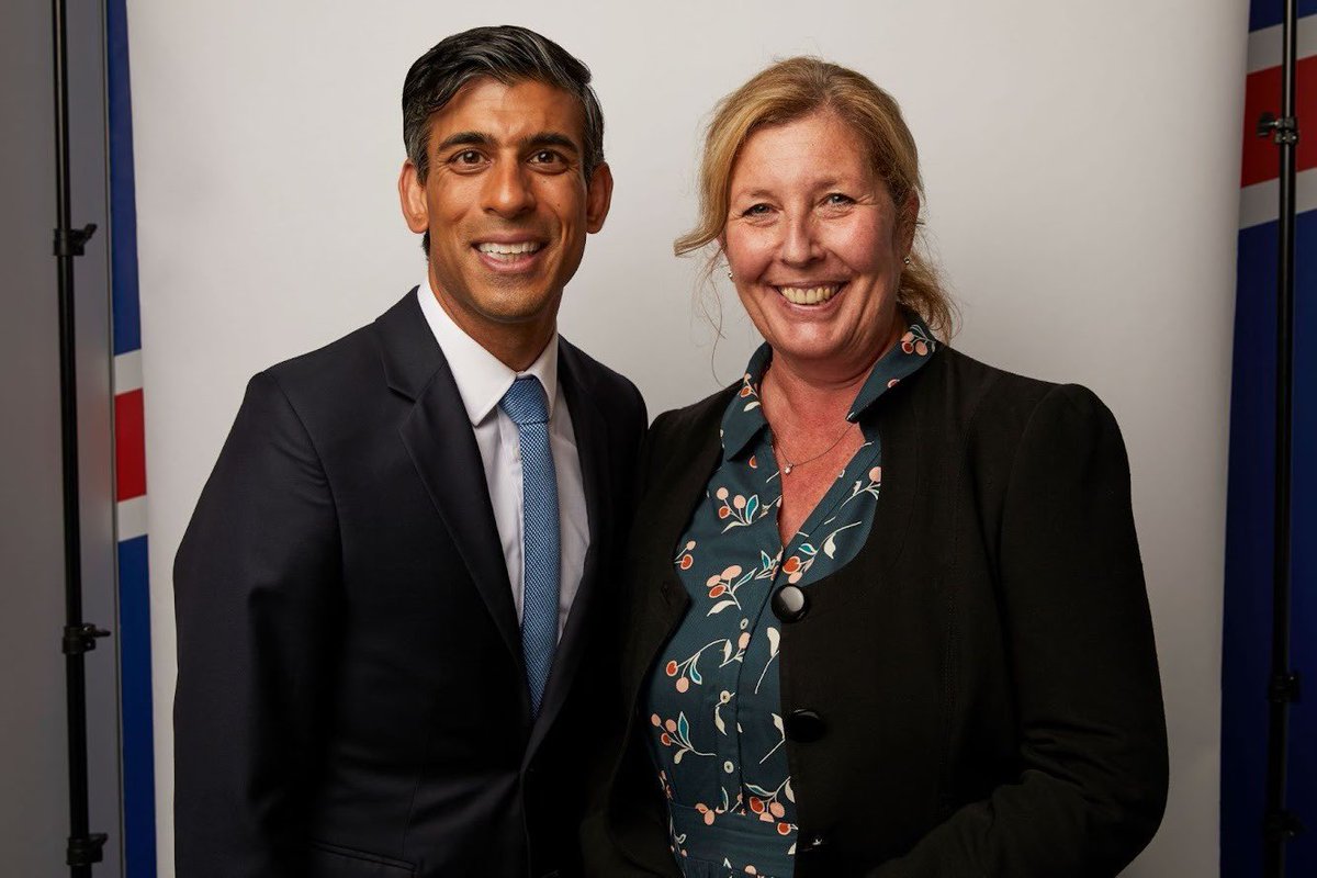 JulieMarsonMP's tweet photo. I am backing @RishiSunak for party leader. He has a proven track record of steering our economy through turbulent times and supporting the lives and livelihoods of millions of people. I believe he will unite our party and country, to lead us through the enormous challenges ahead. https://t.co/KEfmhPTvls