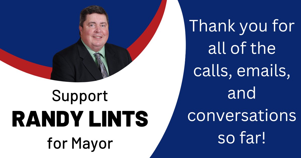 randy_lints's tweet photo. I would like to thank everyone who has reached out to bring issues to my attention, show their support, and ask questions about my campaign.

To make this change happen, we need to make sure everyone gets out to vote on October 26th! https://t.co/JxDlUhxMjq