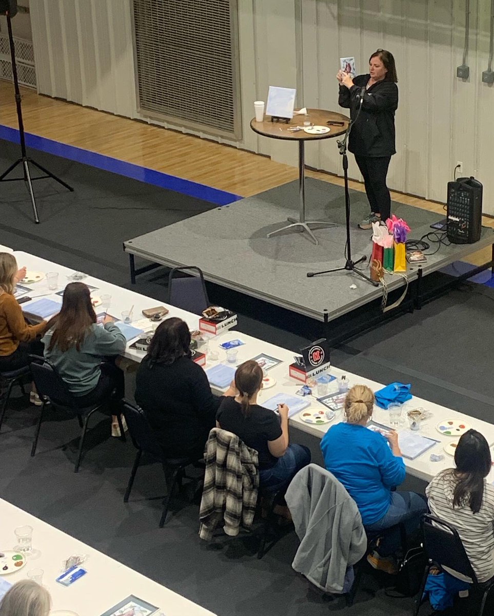ConwaysFirst's tweet photo. Great night at Painting with Beth! Conway’s First Ladies and Friends are super thankful for our resident artist, Beth Dawson! Thanks for sharing your talent with us! https://t.co/4rwDcPxlkq