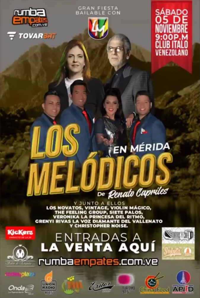 Los Melodicos #5nov Club Italo de Mérida