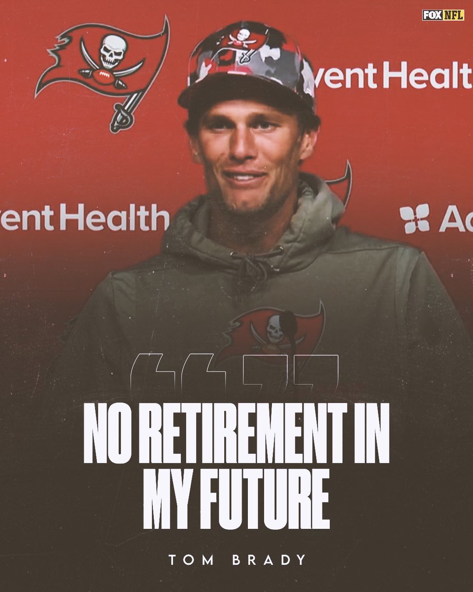 NFLonFOX's tweet photo. Tom Brady playing til age 70, confirmed 😂 https://t.co/lJ4GM5Qx5U