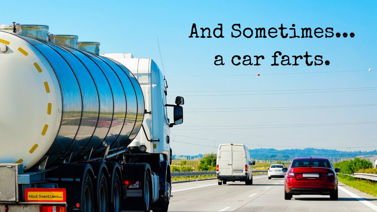 AndSometimes__'s tweet photo. And Sometimes...a car farts. 
- - - 
😂 And...what funny description had you laughing?
- - -
#andsometimeskids #andsometimes #kids
#kidssaythefunniestthings #car #noise
#gas #emissions #methane https://t.co/A0jvxWPtYG