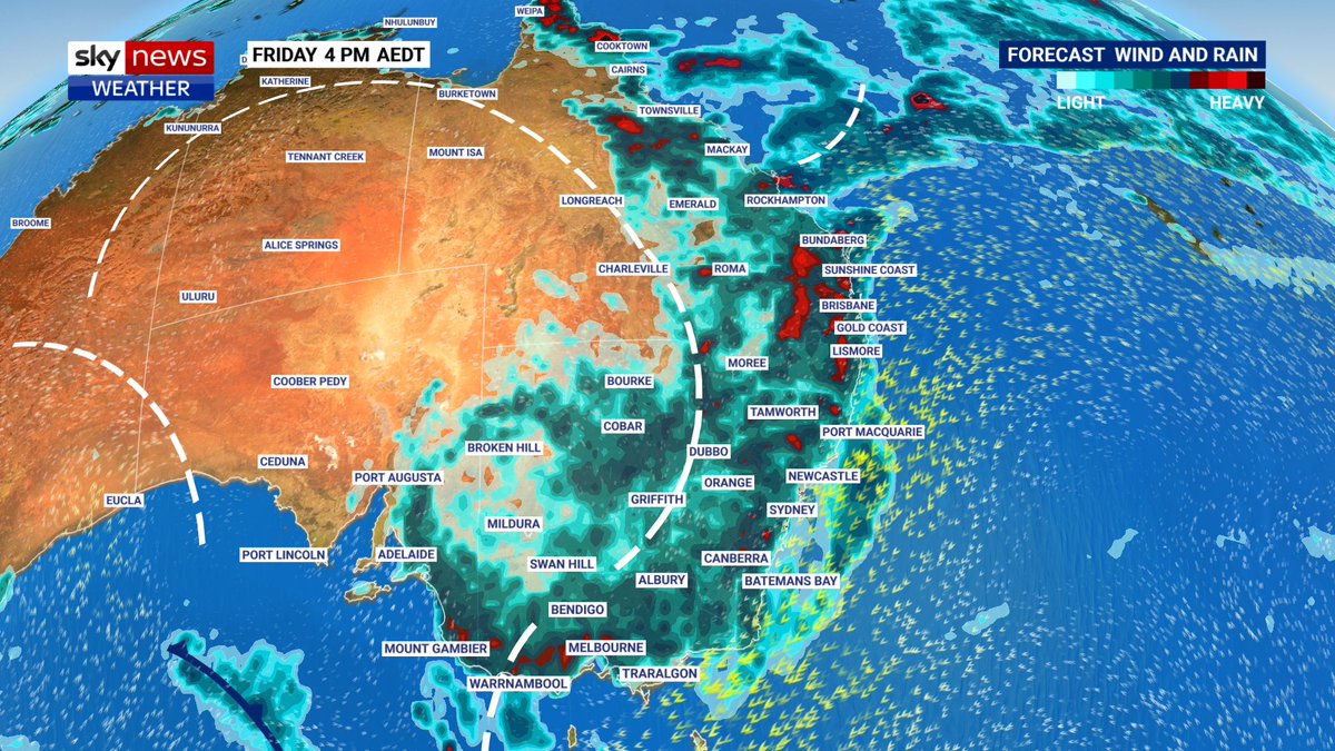 Alison_Osborne_'s tweet photo. Morning All! our Sodden Spring™ continues today. 
- #Echuca and #Moama facing a long wait for the Murray River to peak next week
- Daily storms continue for eastern Australia - today storms return to Victoria.  #Ch601 @SkyWeatherAUS https://t.co/E8WaBTKXCu