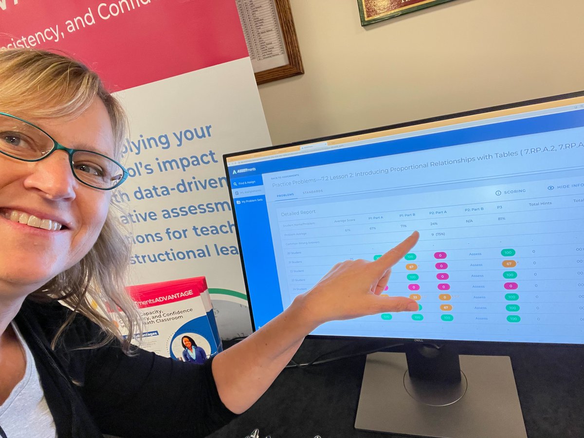 assistments's tweet photo. We help you see your students common wrong answers so you can work with them to see what is right about it!  #ATMNE #iteachmath #mistakes https://t.co/z55LNJu2cu