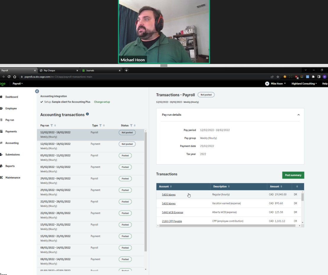 Massive webinar happening now on Working Online with Sage. In it the <a href="/Sage_Canada/">Sage Canada</a> team is taking us through our integrated end-to-end online experience utilizing <a href="/AutoEntry/">AutoEntry</a>, #SagePayroll and @SageHR_ and #SageAccounting.