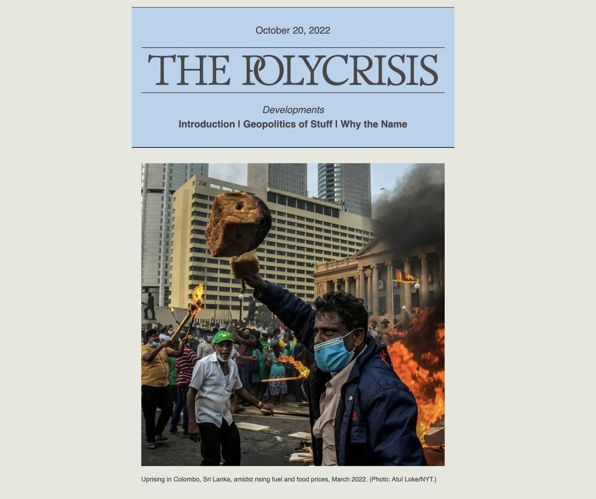 “Increased appeals to a ‘polycrisis’ are not a get-out-of-of-jail-free card for powerful interests who must make principled decisions amid systemic crisis.” Today, we sent out the first edition of The Polycrisis newsletter by @kmac and @70sBachchan. phenomenalworld.org/analysis/an-in…