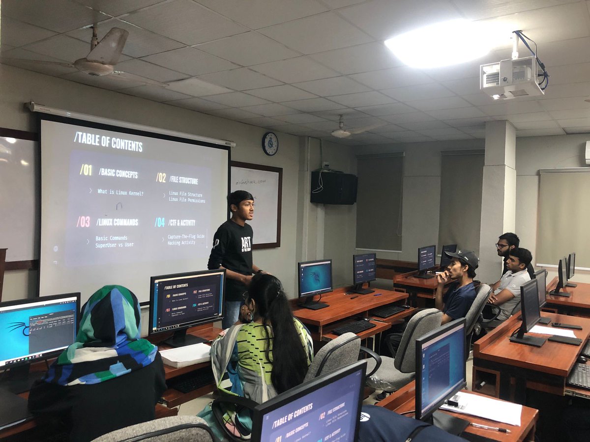 acm_cys's tweet image. We would like to extend our gratitude to all the attendees for their valuable contributions and enthusiasm for our first workshop &apos;LINUX 101.&apos;
We hope the session was informative and worthwhile.

#SecurityIsJustAnIllusion